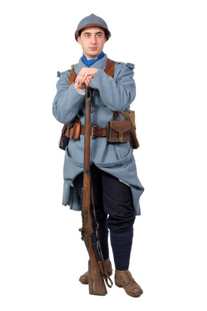 istock French soldier wwi, 1914 1918, isolated on a white background 981468712