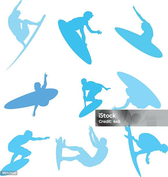 Mieszanka Surferów Do Użytkowania W Ramach Projektu - Stockowe grafiki wektorowe i więcej obrazów 25-29 lat