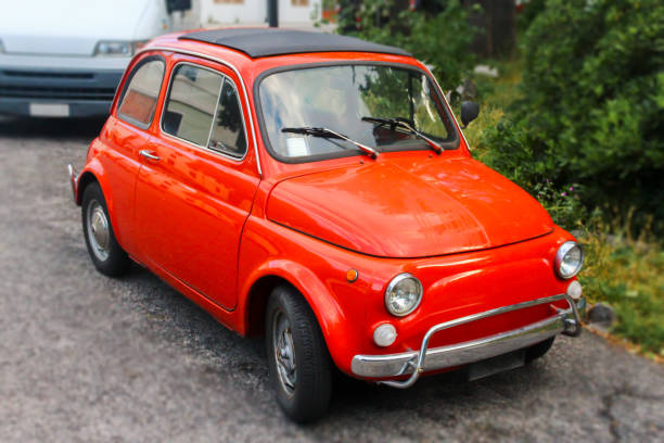 istock Old retro red Italian car 981482790