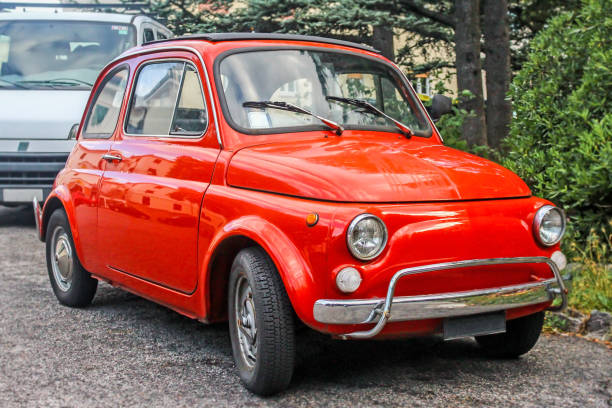 istock Old retro red Italian car 981482840
