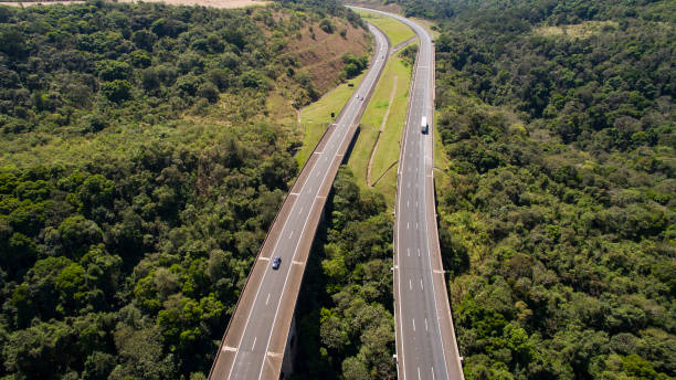istock Highway that goes from one state to the other 981494966