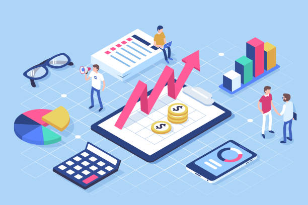 재무 관리 - planning organization leadership budget stock illustrations