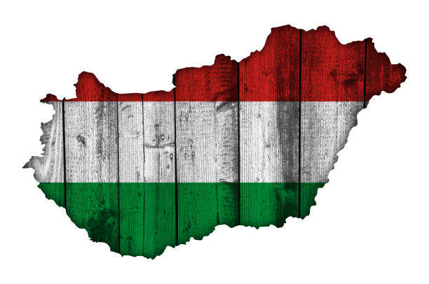 istock Textured map of Hungary in nice colors 981512056