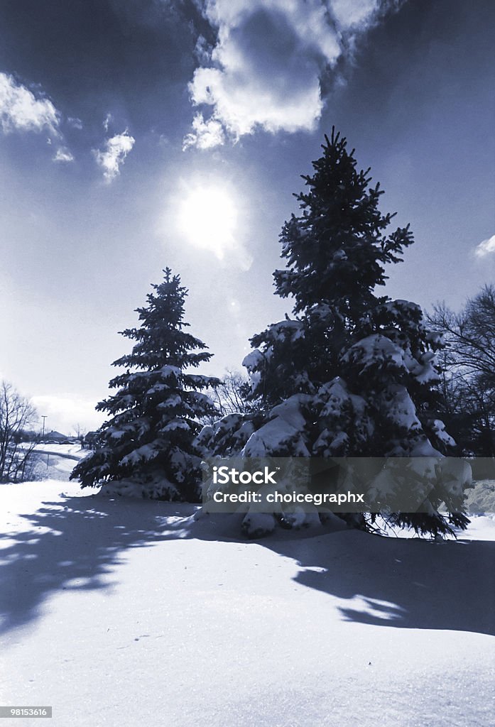 (1) inverno neve - Foto de stock de Azul royalty-free