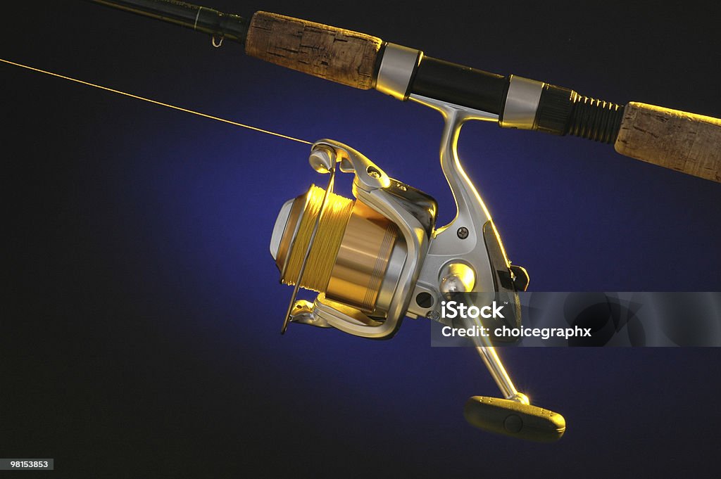 Spinning Fishing Reel  Color Image Stock Photo