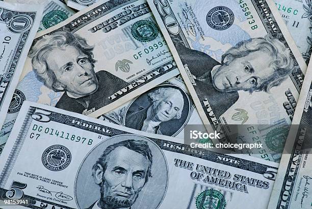 Us Dollars Money Stock Photo - Download Image Now - American One Dollar Bill, American Twenty Dollar Bill, Color Image