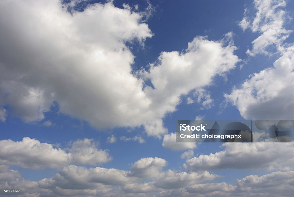 Beautiful Fluffy White Clouds  Arrangement Stock Photo