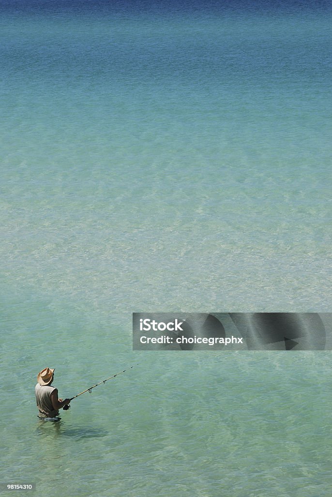 Pesca en la playa de las playas de la costa de Florida - Foto de stock de Actividad al aire libre libre de derechos