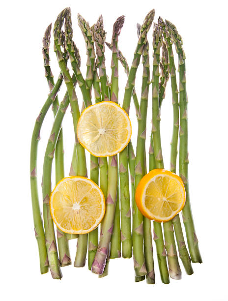 Asparagus and Sliced Lemons