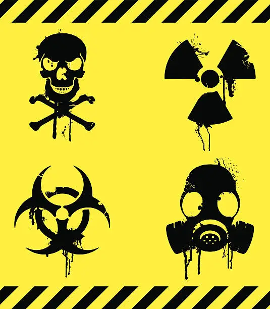 Vector illustration of Warning signs.