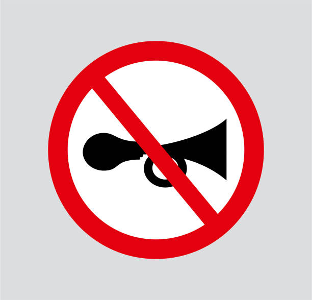 Don't use horn horn vehicle horn stock illustrations