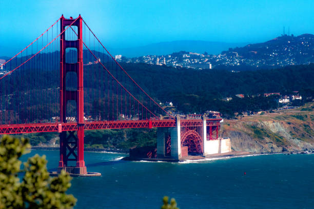 istock the golden gate bridge with a light view of san francisco 981582120
