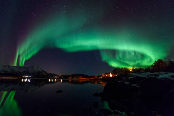 istock Northern Lights, Aurora Borealis over Northern Norway during winter 981595608