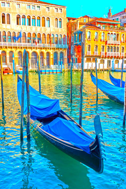 istock The Grand Canal in Venice with moored gondolas 981599276