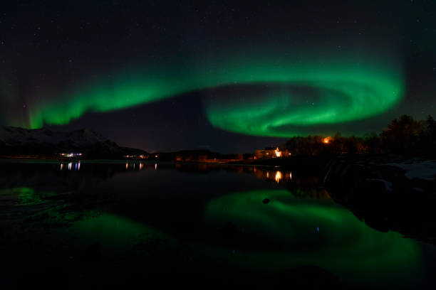 istock Northern Lights, Aurora Borealis over Northern Norway during winter 981599548