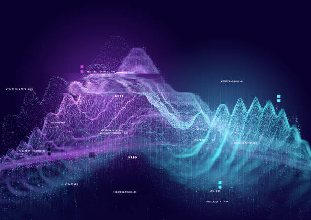 Visualization of Data Information Big data and tracking information, 3D visualization illustration complexity stock pictures, royalty-free photos & images