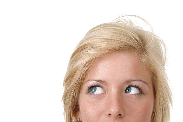 istock Young woman looking up 98160307
