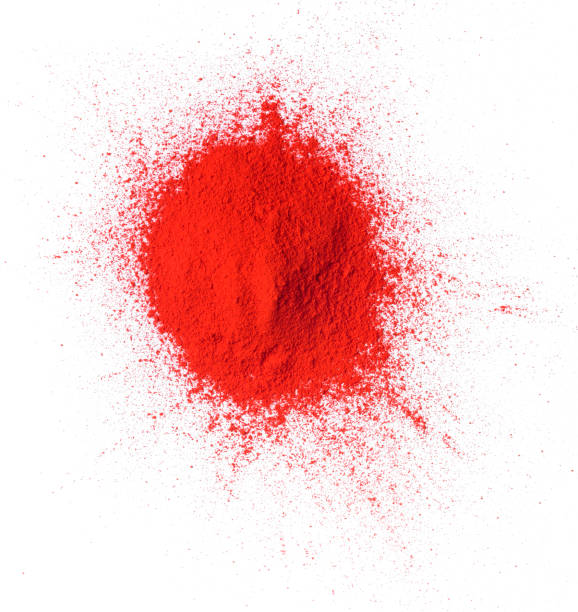 Heap of red color powder