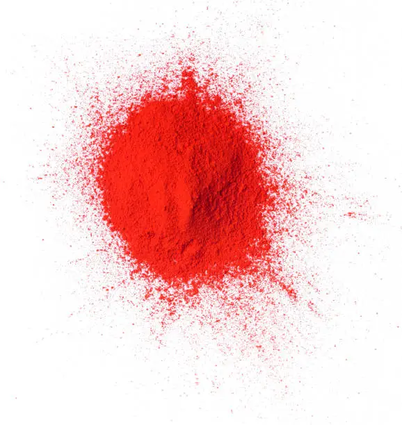 Photo of Heap of red color powder