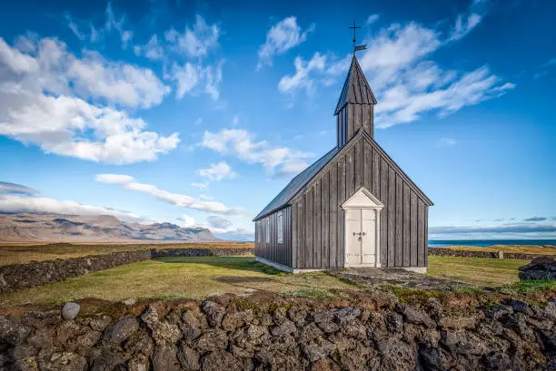 This cute little black church is located in a fantastic landscape on the Snaefellsnes peninsula in Iceland
