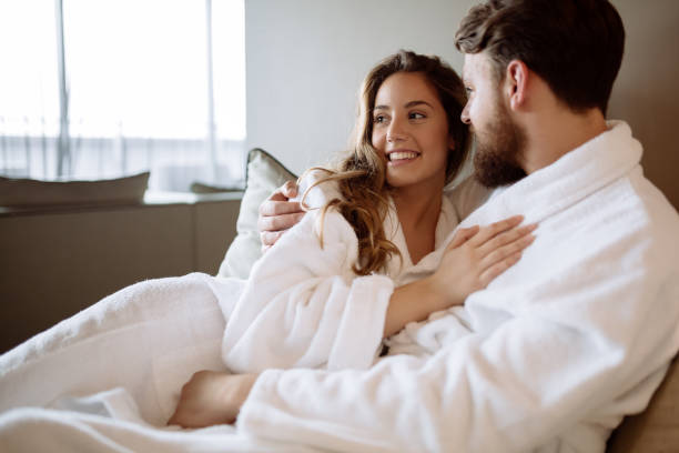 istock Couple enjoying wellness weekend 981626022