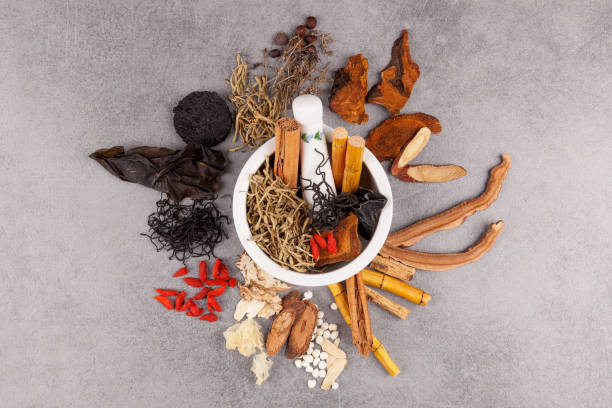 istock Traditional Chinese Medicine background. 981631988