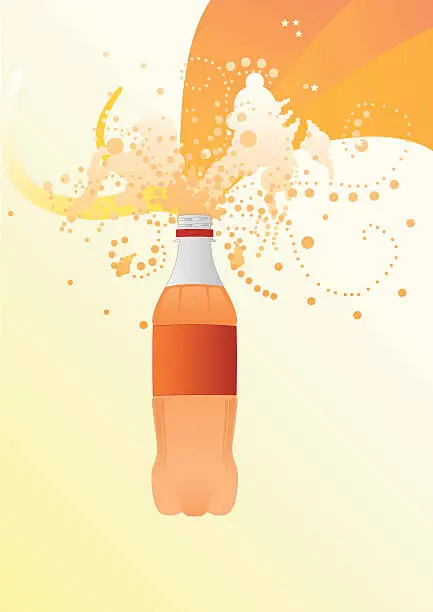 Vector illustration of illustration Fizzy Bottle