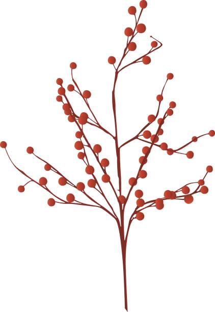 Berry Tree Decoration illustration vector art illustration