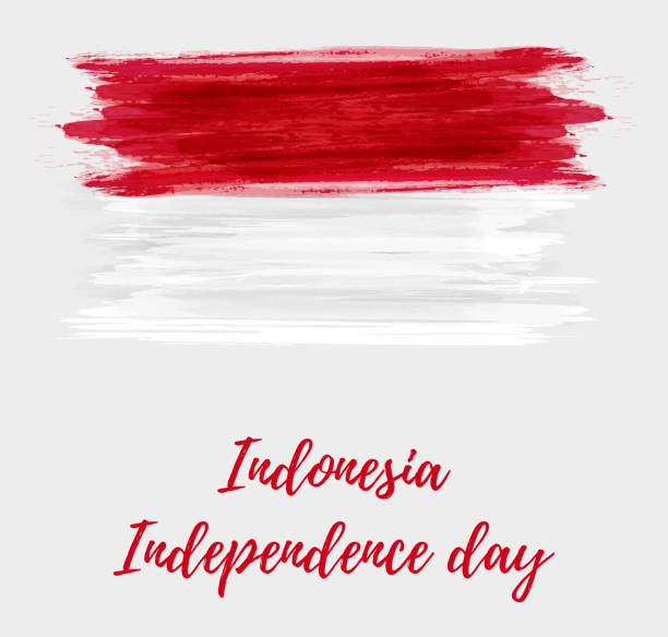 Indonesia Independence day background vector art illustration