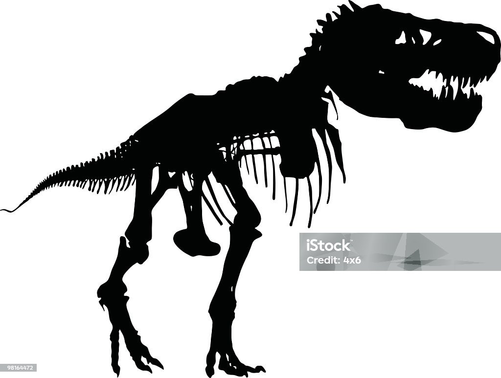 Jestem wielkim T-Rex-bój się - Grafika wektorowa royalty-free (Sylwetka)