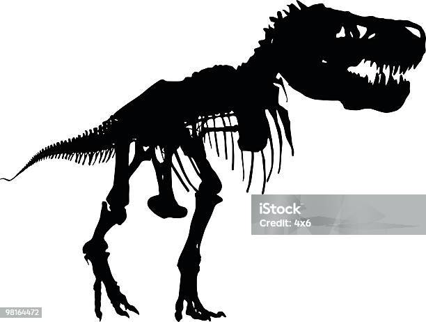 Jestem Wielkim Trexbój Się - Stockowe grafiki wektorowe i więcej obrazów Sylwetka - Sylwetka, Tyrannosaurus Rex, Apatozaur