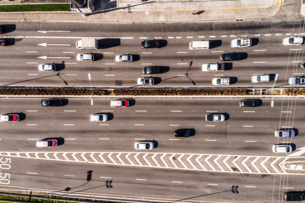 istock Top view of Traffic on the Highway 981651130