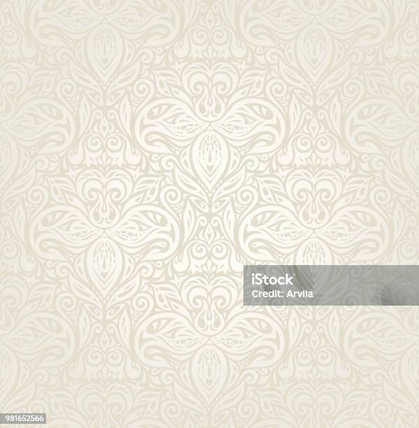 Bright Luxury Vintage Floral Seamless Wallpaper Background Stock  Illustration - Download Image Now - iStock