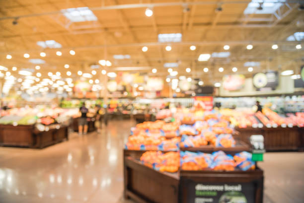 istock Abstract organic fresh produces, fruits and vegetable in grocery store 981663010