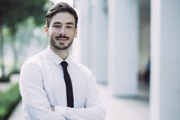 istock Positive young businessman confident in himself 981681340
