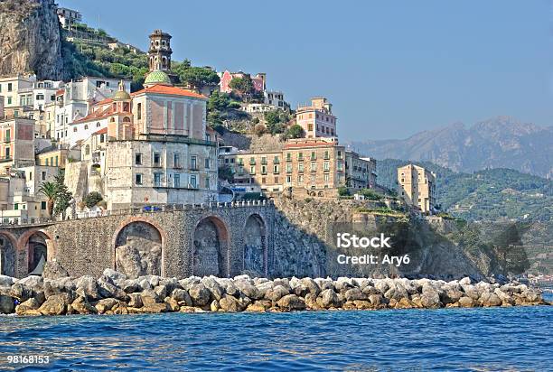 Atrani Costiera Amalfitana Italia - Fotografie stock e altre immagini di Salerno - Salerno, Porto marittimo, Marina - Porto marittimo