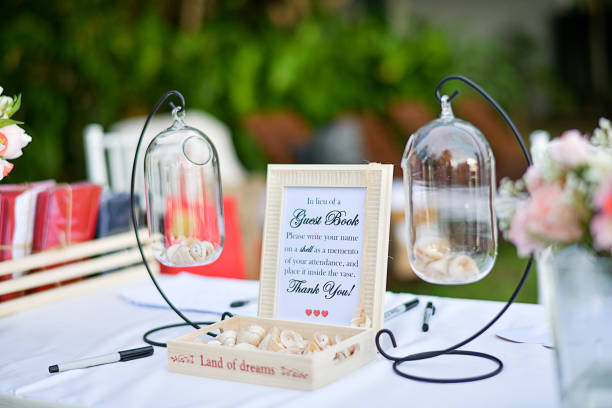 istock Beach Wedding Ceremony on the beach with sea and sky in romantic 981686514