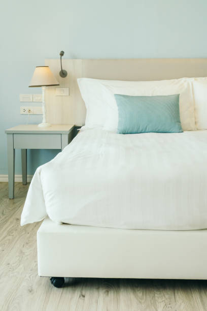 istock Pillows On Bed In Bedroom At Home 981733154