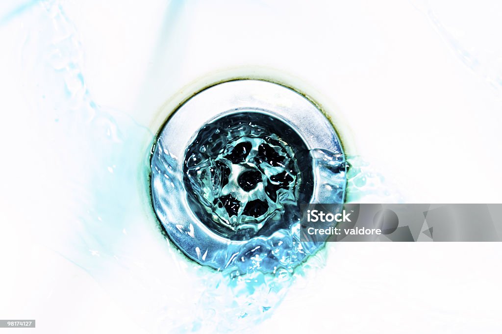 Down the drain (expressão inglesa) - Royalty-free Abstrato Foto de stock