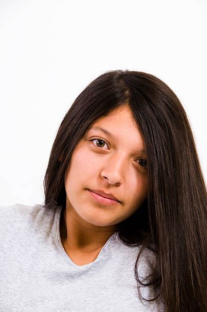 Late teen studio portrait