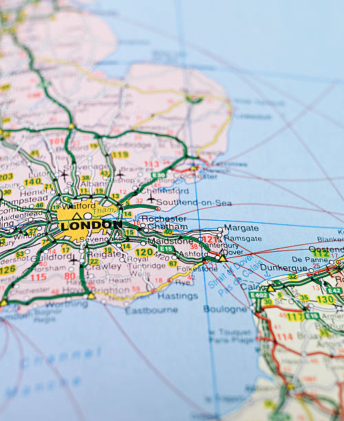 istock Map of England focused on London 98174885