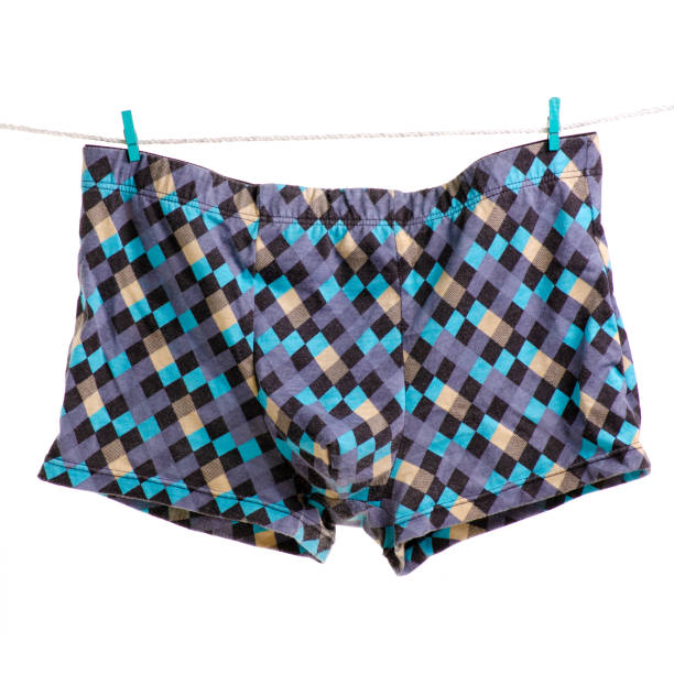 istock Male panties on rope clothespins 981749606