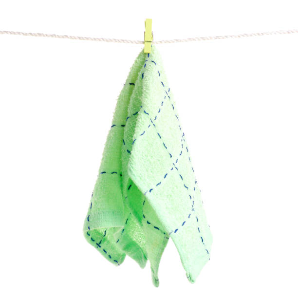 istock Towel on rope clothespins 981749808