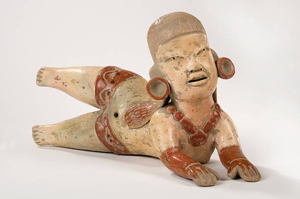 Olmec Clay Doll  olmec head stock pictures, royalty-free photos & images