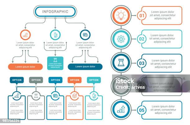 Infographic Elements Stock Illustration - Download Image Now - Flow Chart, Infographic, Organization