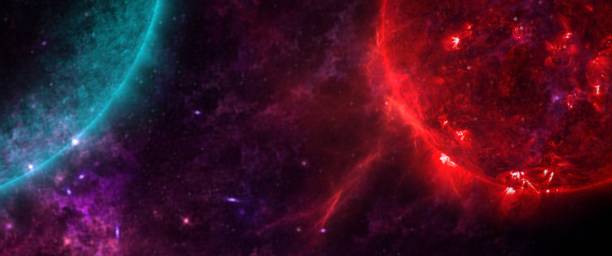 istock Planets and galaxies, science fiction wallpaper. 981771368