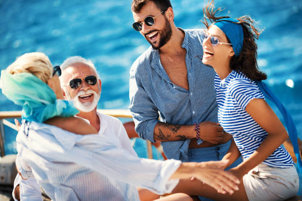 istock Family on a sailing cruise. 981776438