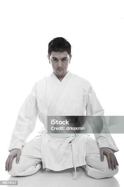 Junge Judoist Stockfoto und mehr Bilder von Fersensitz - Fersensitz, Männer, Karate
