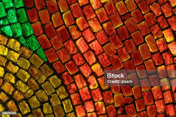 Fondo De Mosaico Foto de stock y más banco de imágenes de Abstracto - Abstracto, Agrietado, Amarillo - Color
