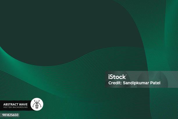 Line Pattern Technology Background Stock Illustration - Download Image Now - Green Color, Green Background, Abstract